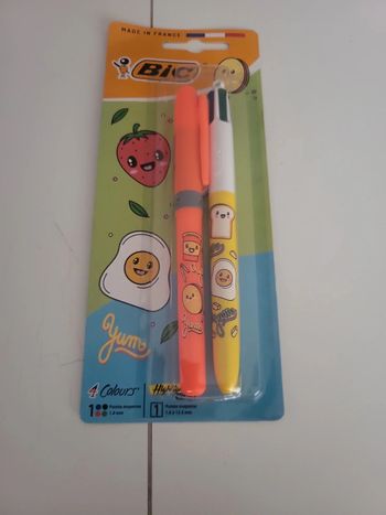 Duo stylo et surligneur bic