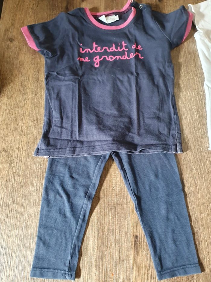 Lot 2 ensembles "interdit de me gronder" - photo numéro 2