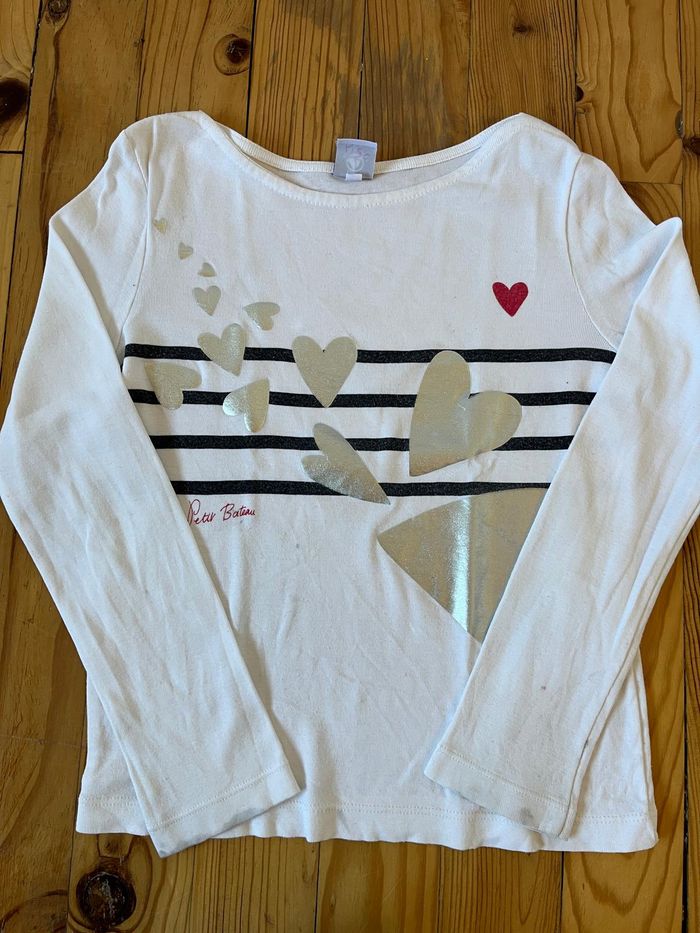 Tee-shirts Petit Bateau 8 ans : 3 + 1 offert - photo numéro 9