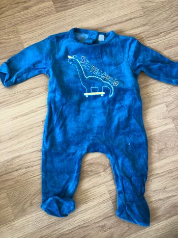 Pyjama velours 1 mois