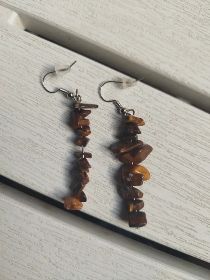 Boucle d'oreille pierres