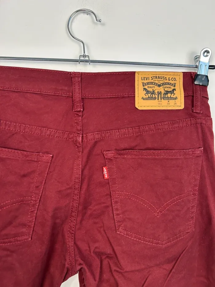 Jean Levi's Homme Bordeaux W33 L28 | 511 Slim | Très Bon État | BP196 - photo numéro 5