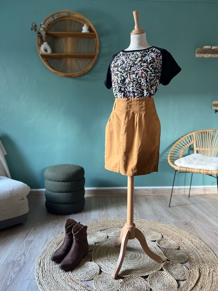 T-shirt Naf Naf Manches Raglan Imprimé Fleuri 🌼 - photo numéro 2