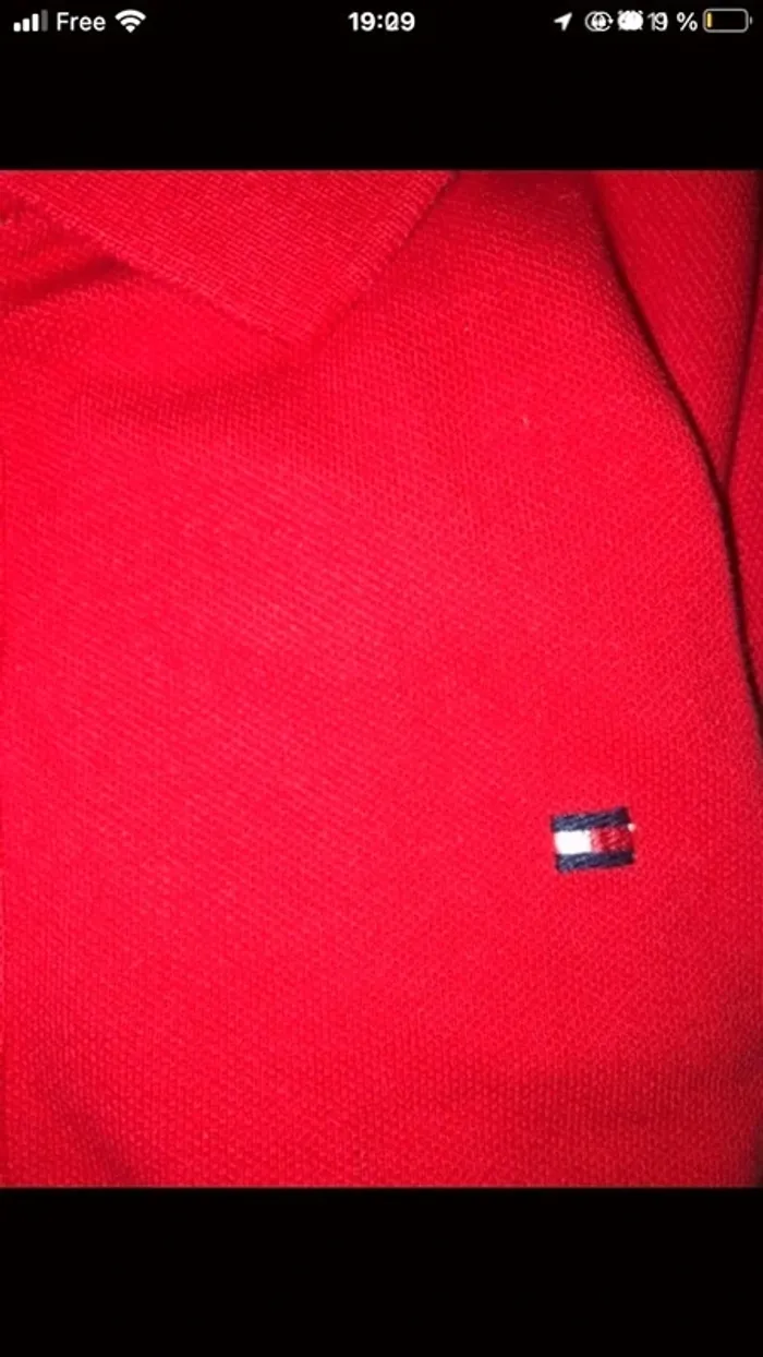 polo rouge femme clasic fit tommy hilfiger - photo numéro 6