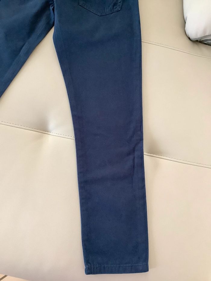 Jean bleu marine Régular 10 ans taille réglable - photo numéro 10