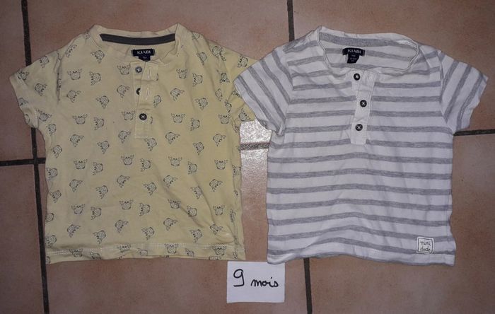 2 tee shirt 9 mois garçon