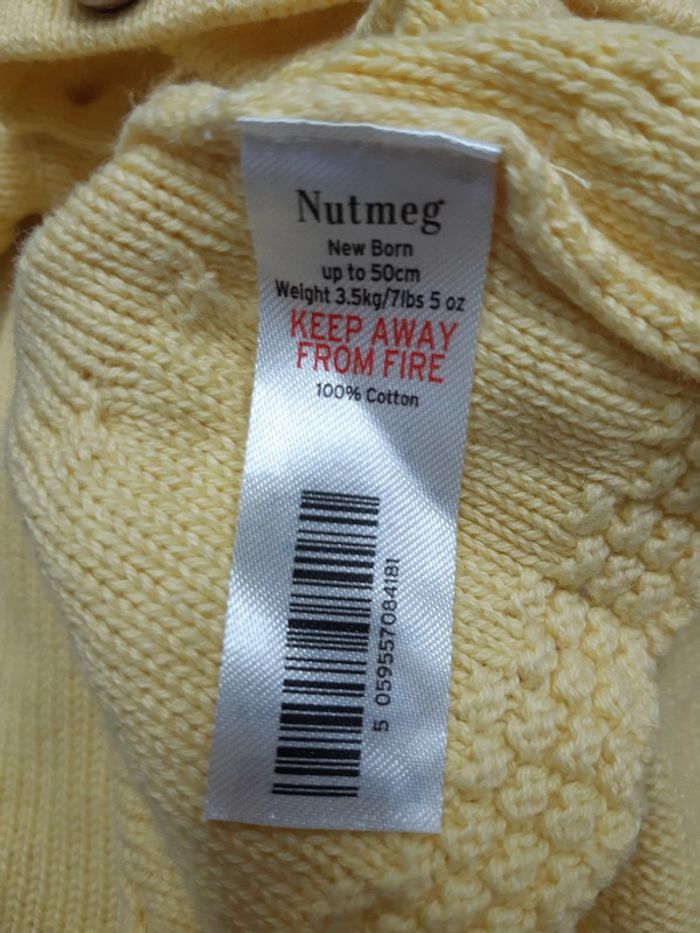 Gilet en maille jaune Nutmeg - photo numéro 4