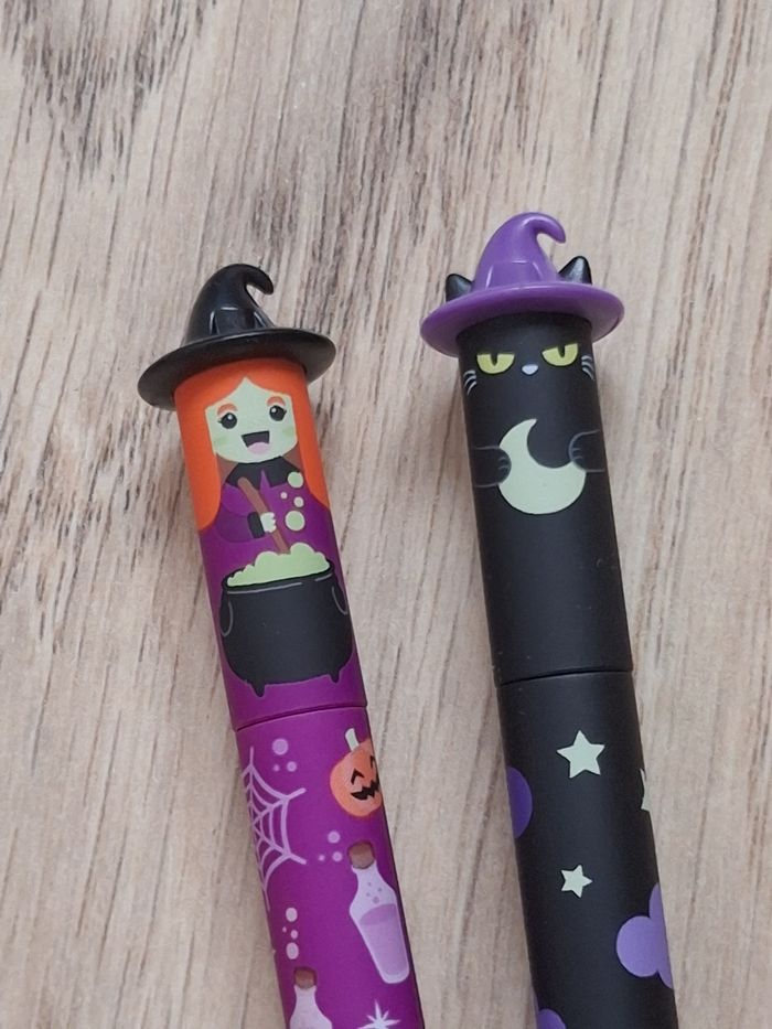 Stylos Legami Sorcière et Chat noir - photo numéro 1