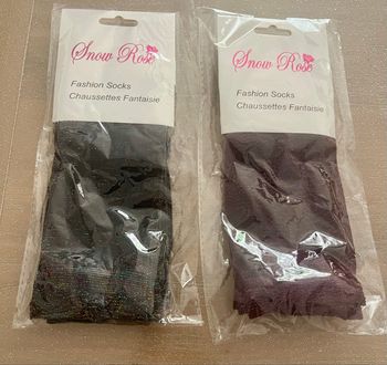 Lot 2 paires de chaussettes pailletées