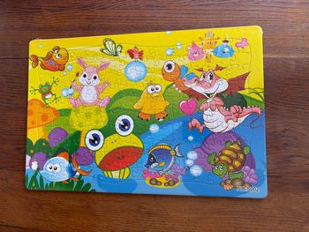 Puzzle coloré 120 pièces animaux neuf