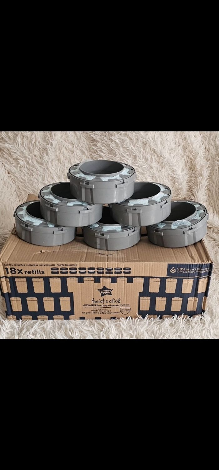 Lot de 6 recharges originales Twist & click Tommee Tippee neufs
