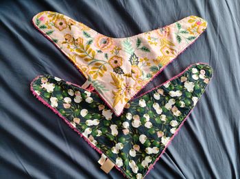 Lot de 2 bandanas Camillus rose fleurs 12 mois