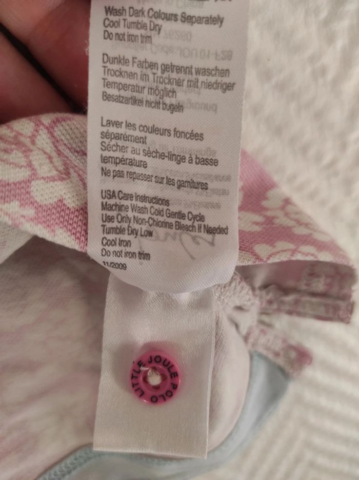 Polo joules rose et blanc 9/10 ans - photo numéro 15