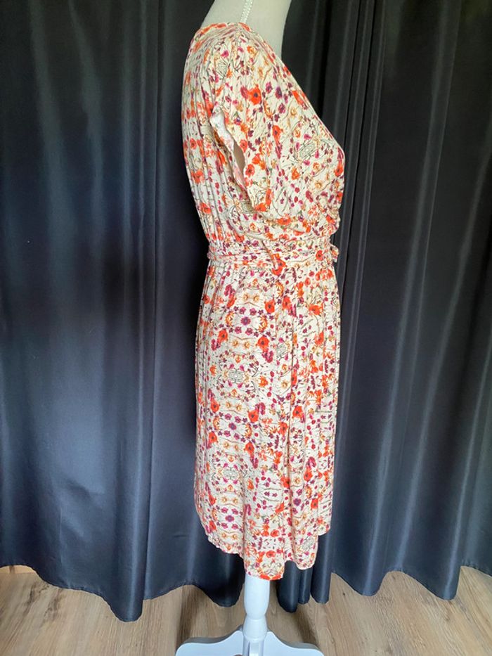 Robe manches courtes à fleurs - photo numéro 3