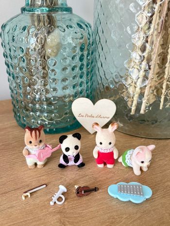 Bébés Sylvanians et instruments de musique 