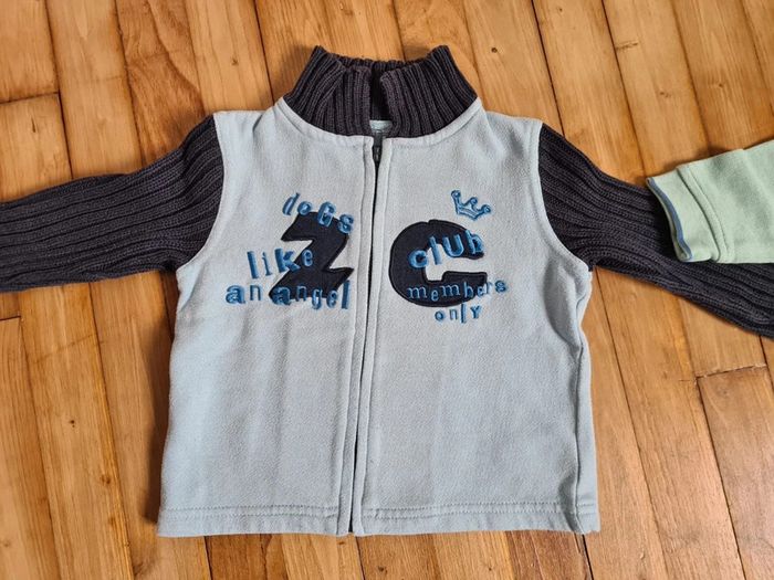 Lot de 8 sweat zippé gilet taille 12 mois - photo numéro 14