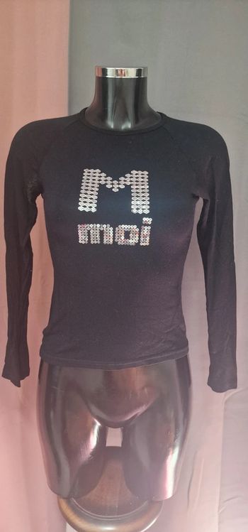 Tee shirt manche longue a sequins