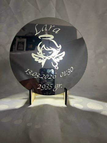 Miroir gravé personnalisé 