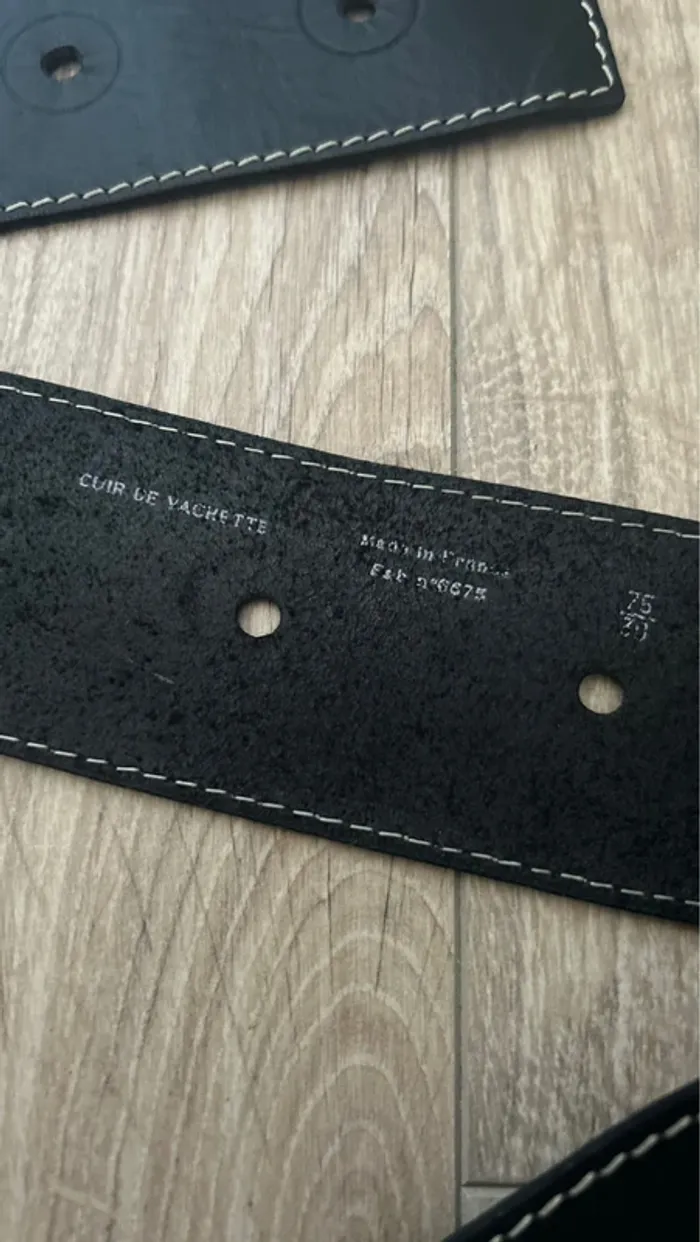 Ceinture Paule Ka en cuir de vachette – Taille 75 - photo numéro 3