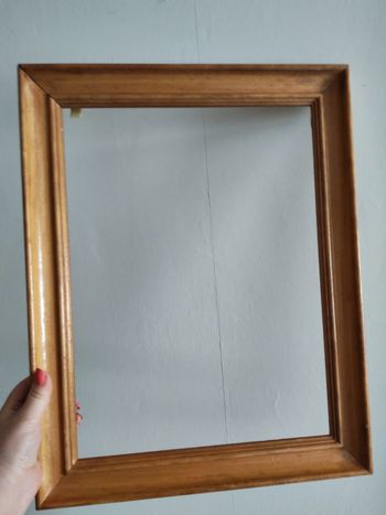 Cadre en bois beige vintage ref. 4125