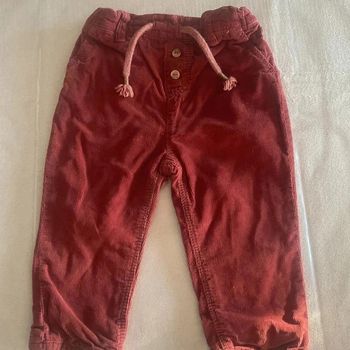 👖 Pantalon rouge en velours 👖
