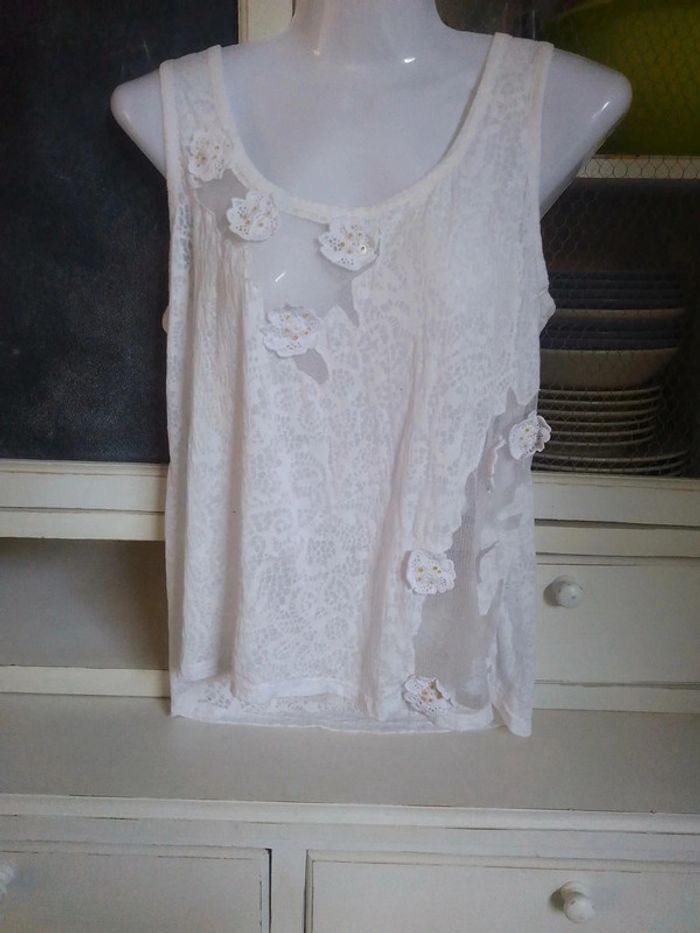 Débardeur blanc S