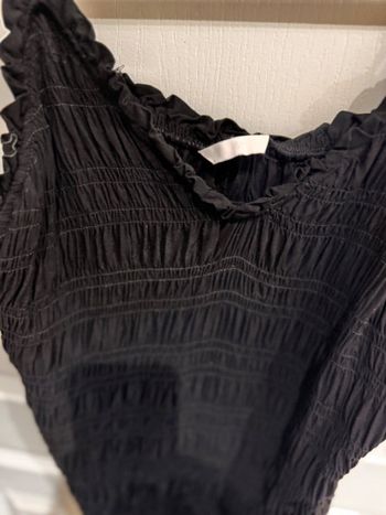 Top effet drapé J&M taille 38 noir