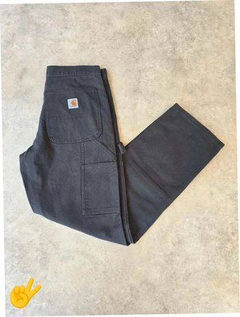 Pant Carhartt Double Knee W30|FR40 L30 coupe droite gris Homme-Men pan31b