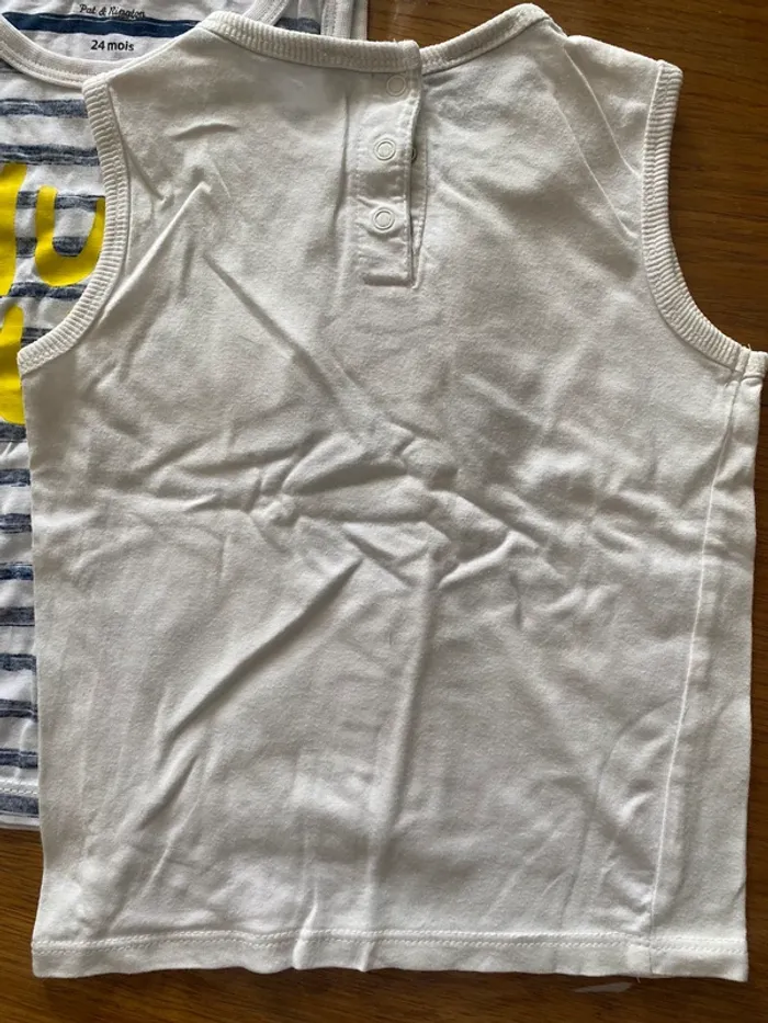 Lot 24 mois – 3 débardeurs + 1 tee-shirt garçon - photo numéro 10