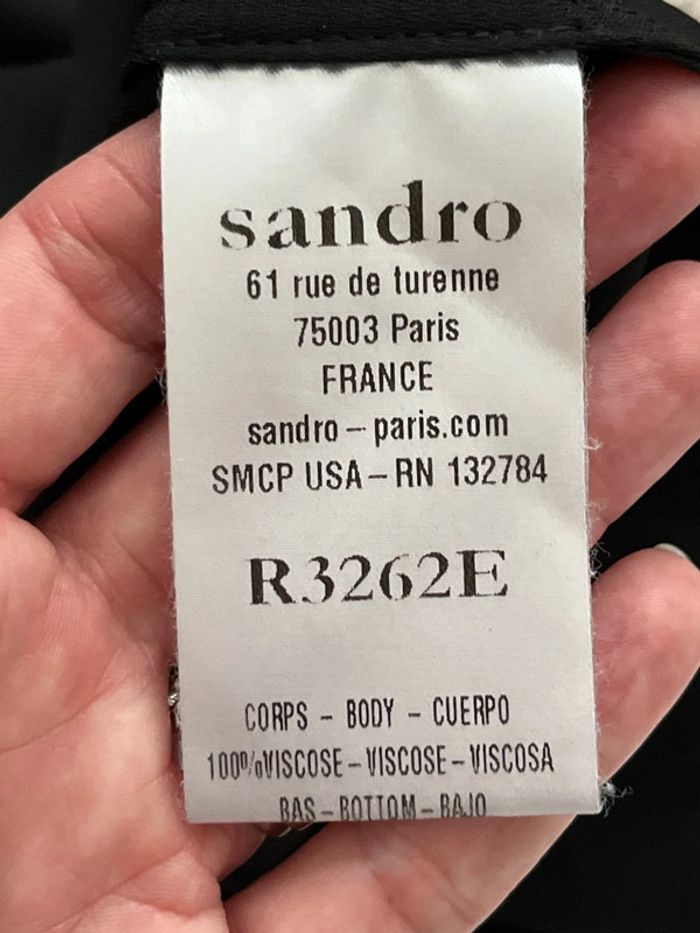 Robe col doré Sandro S comme neuve - photo numéro 6