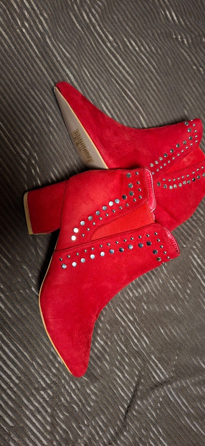 Bottines rouge