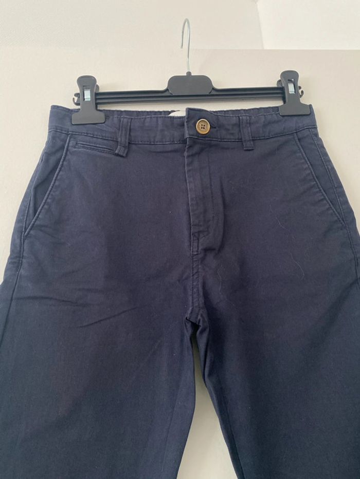 Pantalon droit bleu marine Enfant Garçons 10 ans Zara - photo numéro 4