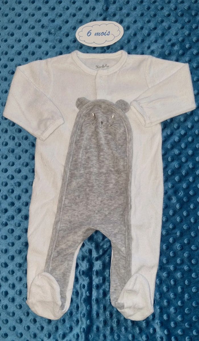 Pyjama velours souris