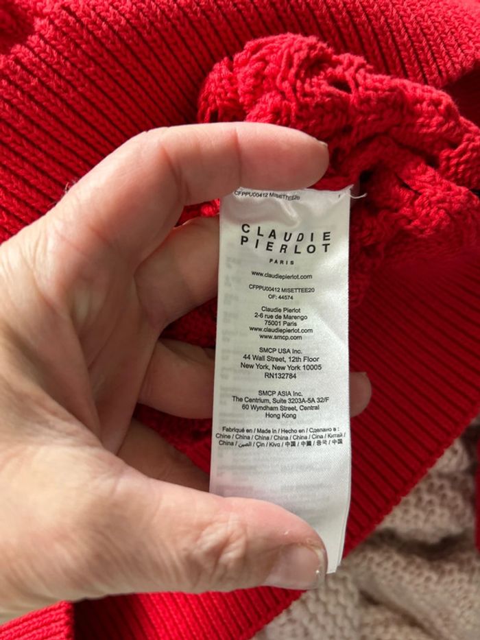 Pull rouge Claudie Pierlot - photo numéro 8