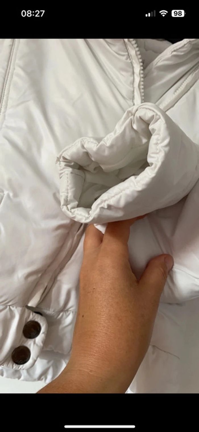 Doudoune blanche avec capuche 8 ans - photo numéro 4