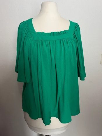 Chemisier, blouse verte taille S