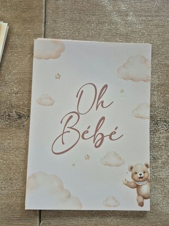 Carte pronostique baby shower
