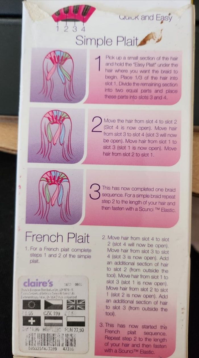 Accessoire cheveux Easy Plait + 1 pince neuve - photo numéro 4