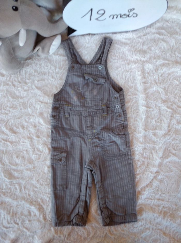 Salopette Garçon 12 mois Kitchoun 100% coton - photo numéro 2