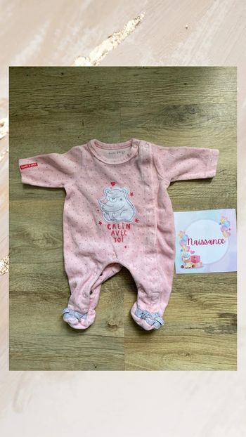 Pyjama grenouillère Sucre d’Orge taille naissance 🌸🐰
