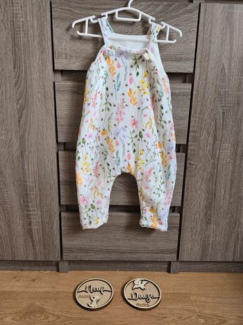 Vêtement Bébé Fille - Salopette/ Combinaison - Créatrice Française - 9/12 mois