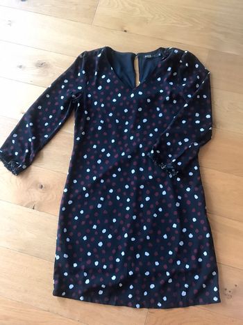 Robe noir à pois blanc et rouge Akoz de toi S