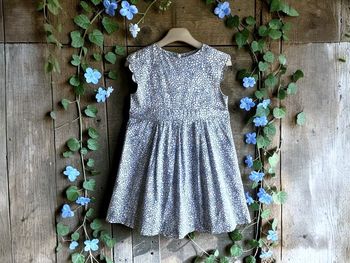 JACADI - ROBE FILLE IMPRIMÉ LIBERTY PLIS PLATS & DÉCOUPE PÉTALES AUX MANCHES 6A