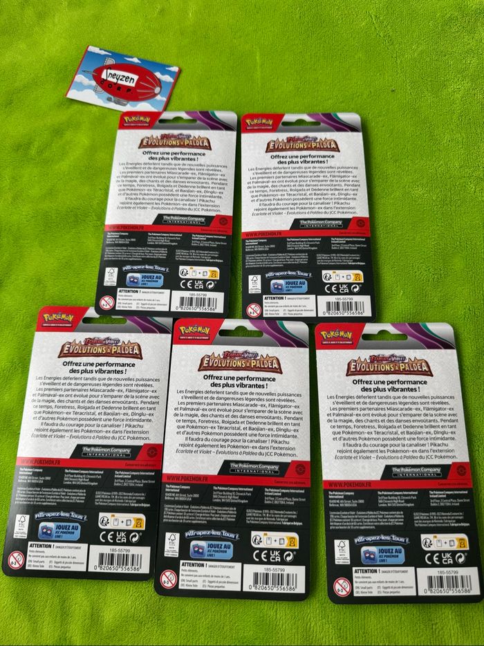 Artset Boosters Blisters Pokémon EVO2 Évolutions à Paldéa Neuf et scellé
