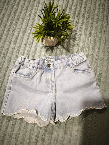 Short Fille 8 ans bleu clair