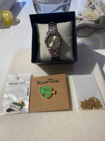 Lot de 5 bijoux montre acier inoxydable