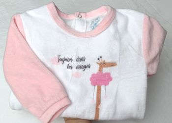 Pyjama velours U tout petits 9 mois
