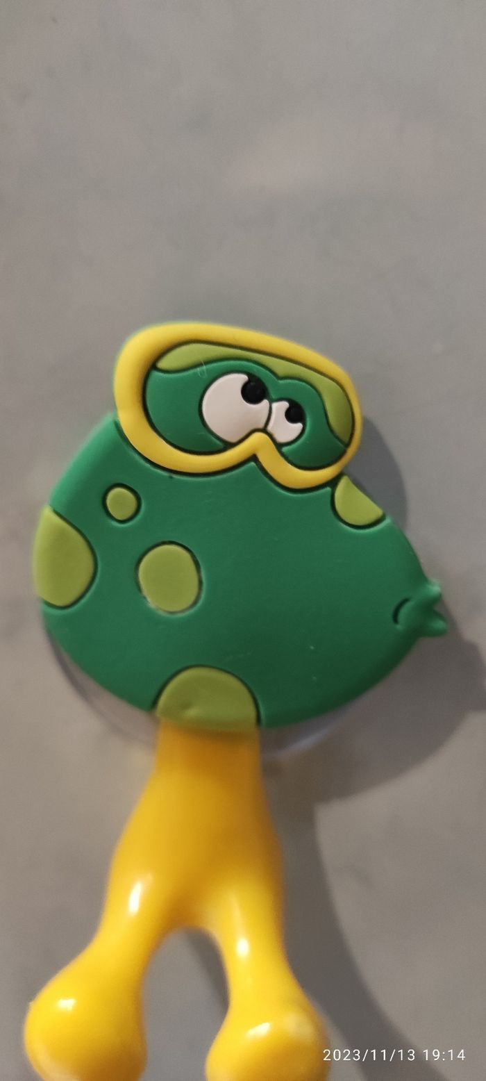 Porte brosse à dents ventouse grenouille - photo numéro 3