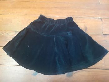 Jupe noire ample en velours