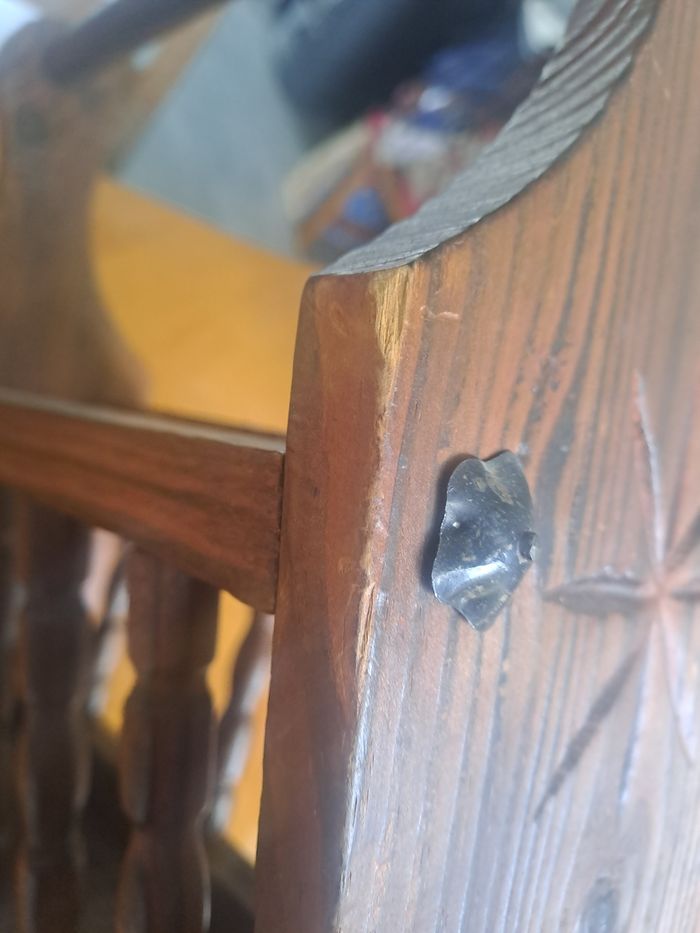 Porte journaux vintage En bois - photo numéro 6